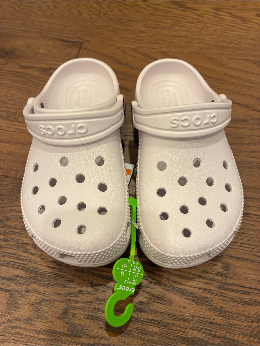 CROCS Kids Classic Clogs in White